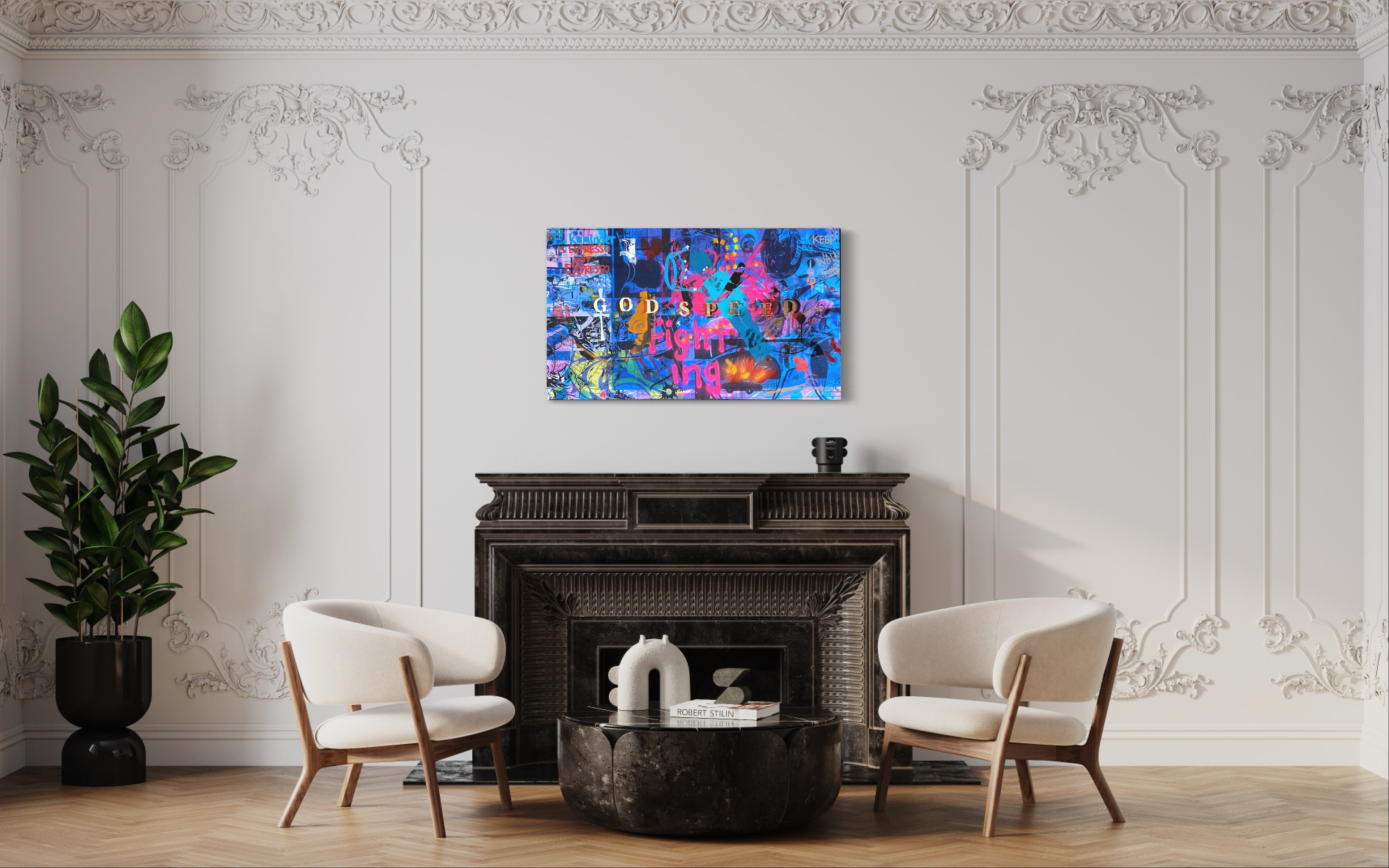 No driver — Mixed media on canvas by Papayon