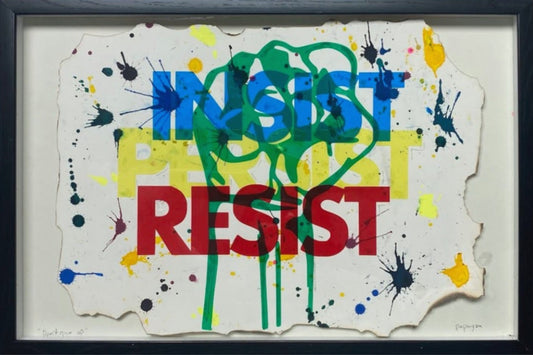 Persist — Mixed media on paper by Papayon