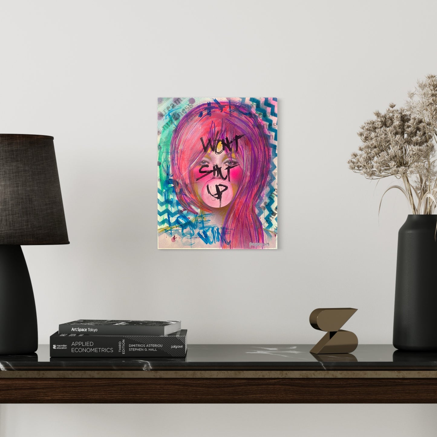 Won’t shut up — Mixed media on paper by Papayon