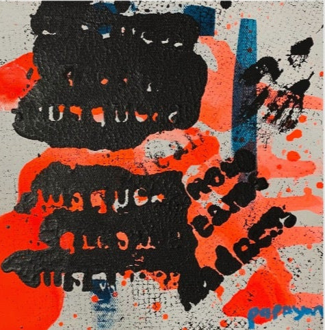 Stress out canvas — Mixed media on canvas by Papayon