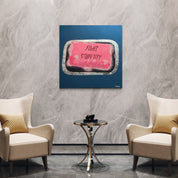 Fight soap — Mixed media on linen by Papayon